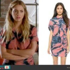 IRO Oceane Tie Dye Silk Dress as seen on Hanna Marin Pretty Little Liars